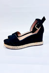 Sandales plateformes noires Addie seconde main - BCBGeneration- La Penderie du Paradis