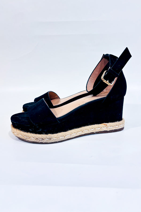 Sandales plateformes noires Addie seconde main - BCBGeneration- La Penderie du Paradis