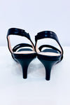 Sandales slingback noires* seconde main - Halston- La Penderie du Paradis