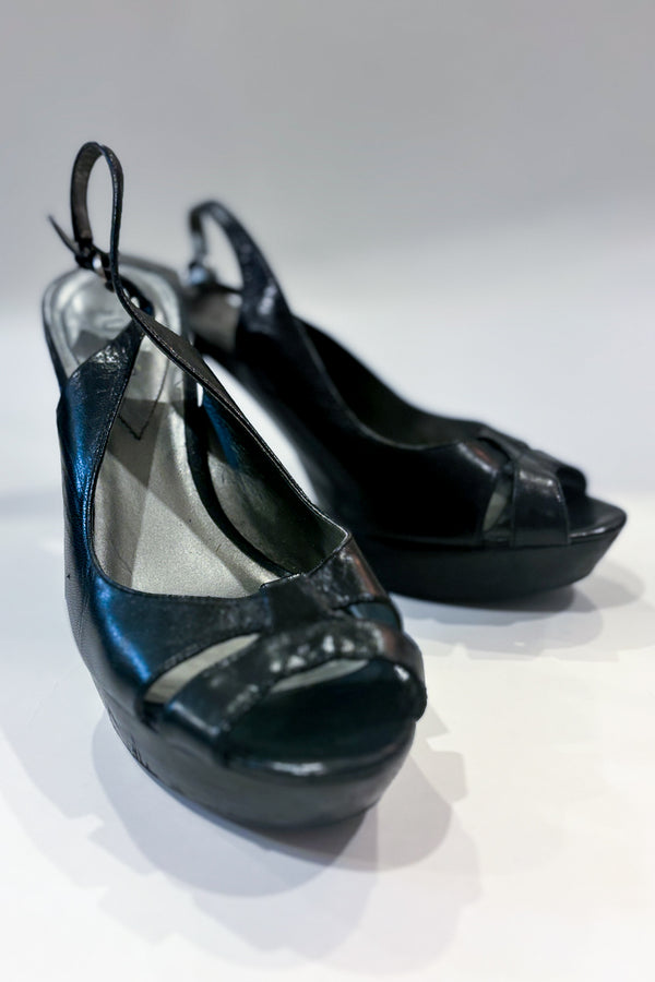 Sandales noires (8.5) seconde main Guess