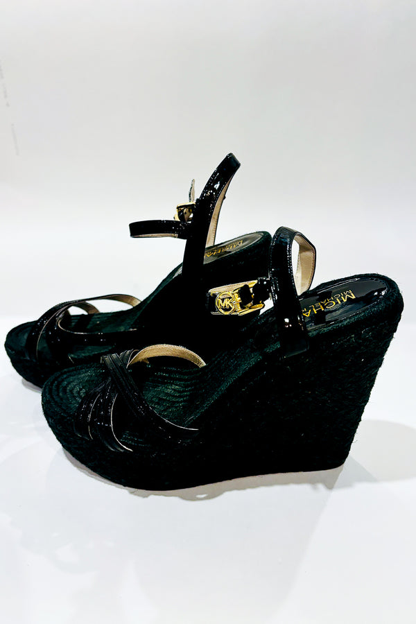Sandales noires avec talon compensé (6.5) - Michael Kors - La Penderie du Paradis ?