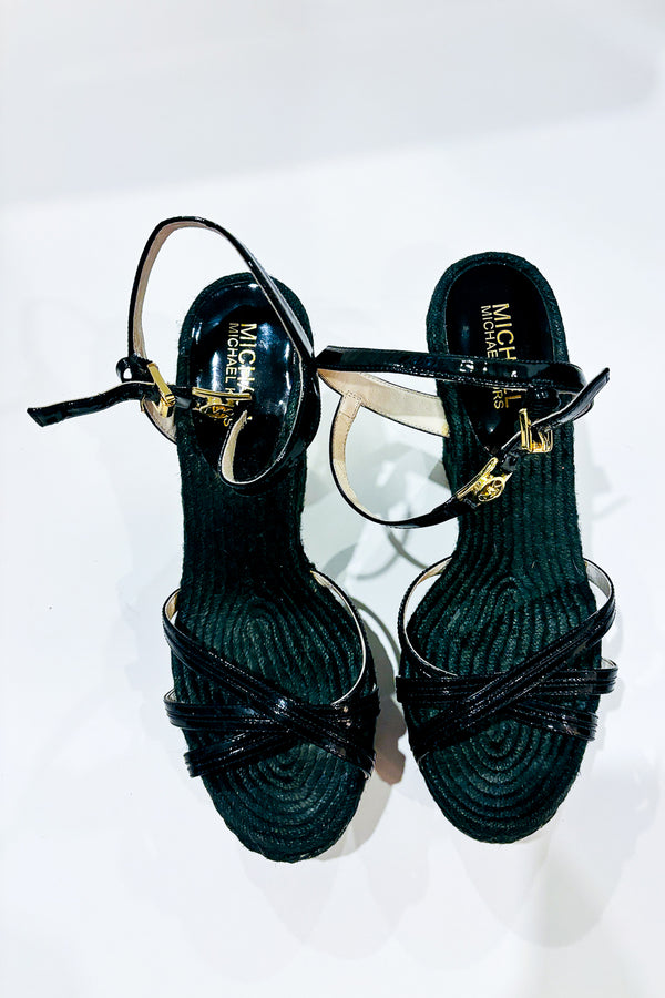 Sandales noires avec talon compensé (6.5) - Michael Kors - La Penderie du Paradis ?