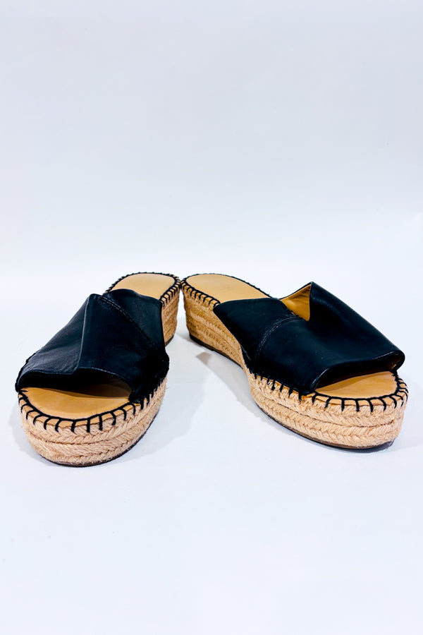 Sandales slip-on noires en cuir (10)-Franco Sarto-La Penderie du Paradis 🕊
