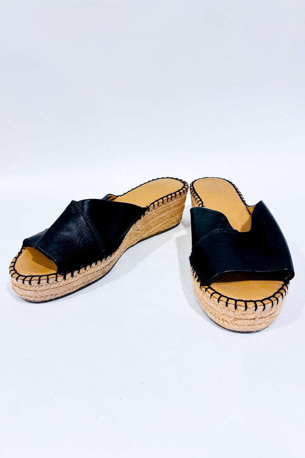 Sandales slip-on noires en cuir (10)-Franco Sarto-La Penderie du Paradis 🕊