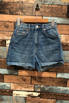 Short en jeans bleu pâle taille haute (xs) seconde main H&M