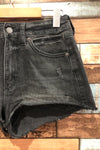Short en jeans noir taille haute (xs) seconde main Dynamite