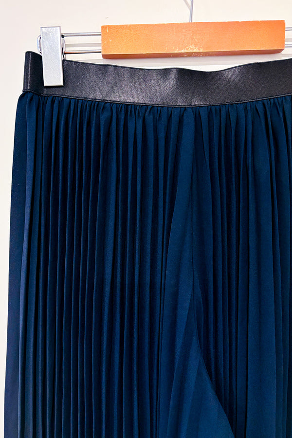 Pantalon ample plissé marine (s)-Zara-La Penderie du Paradis 🕊