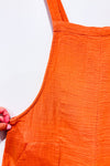 Salopette orange en coton gaufré (l)-Bilabong-La Penderie du Paradis 🕊