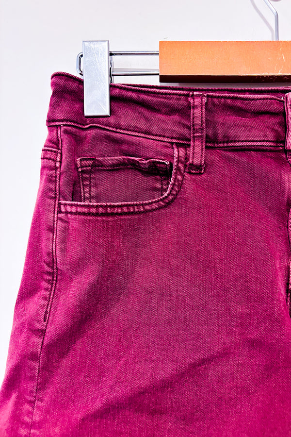 Short bourgogne en jeans (s)-American Eagle-La Penderie du Paradis 🕊