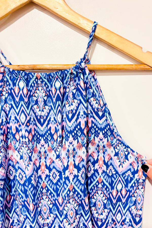 Romper mauve à motifs haut licou (s)-H&M-La Penderie du Paradis 🕊