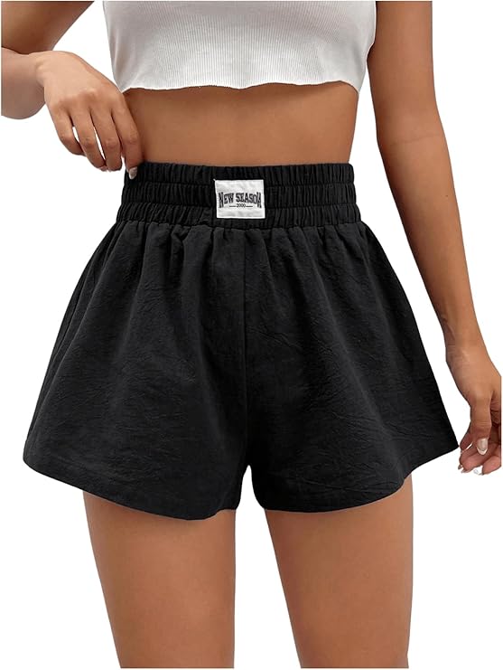 Short noir en coton (s)-SHEIN-La Penderie du Paradis 🕊