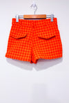 Short orange en tweed seconde main - Zara- La Penderie du Paradis