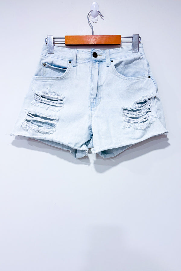 Short en jeans bleu pâle seconde main - Billabong- La Penderie du Paradis