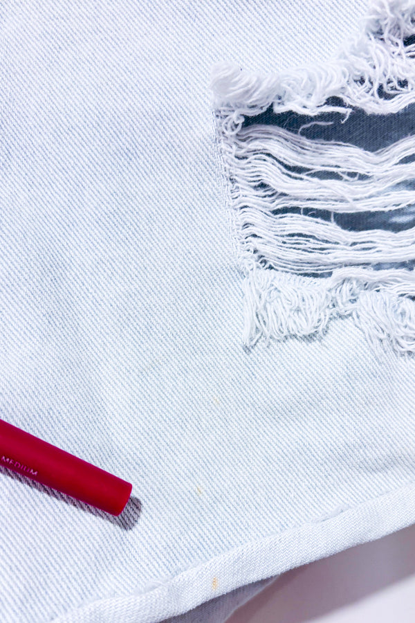 Short en jeans bleu pâle seconde main - Billabong- La Penderie du Paradis