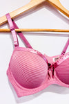 Soutien-gorge pigeonnant rose rayé (36C)-Lunna-La Penderie du Paradis 🕊