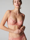 Soutien-gorge Wish rose gingembre en dentelle (34D)-Simone Perele-La Penderie du Paradis đ