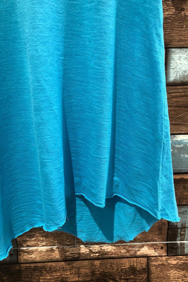 T-shirt basic bleu asymétrique (xs) seconde main Lilla P