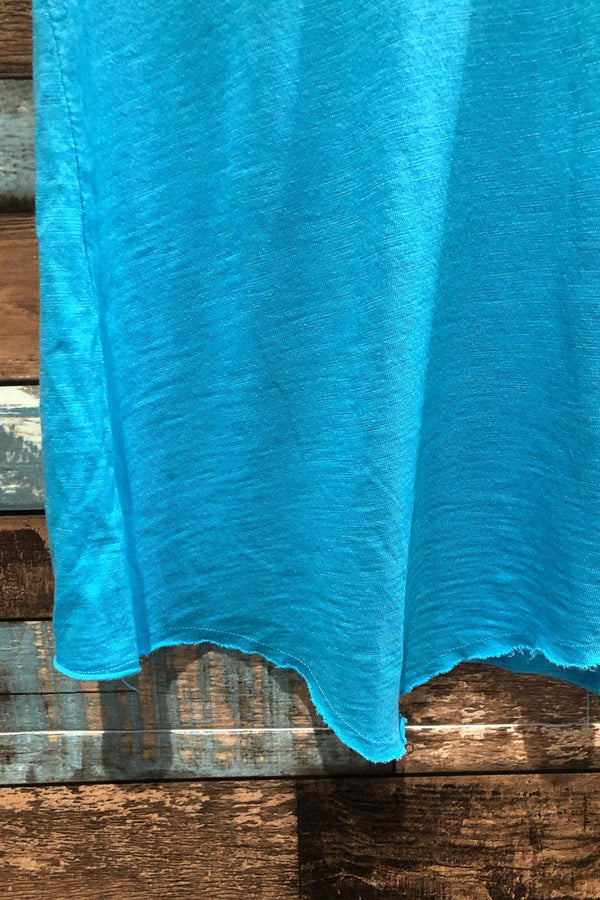 T-shirt basic bleu asymétrique (xs) seconde main Lilla P