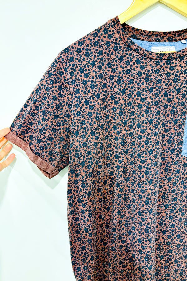 T-shirt bourgogne fleuri (l) - Homme - Produkt - La Penderie du Paradis ?