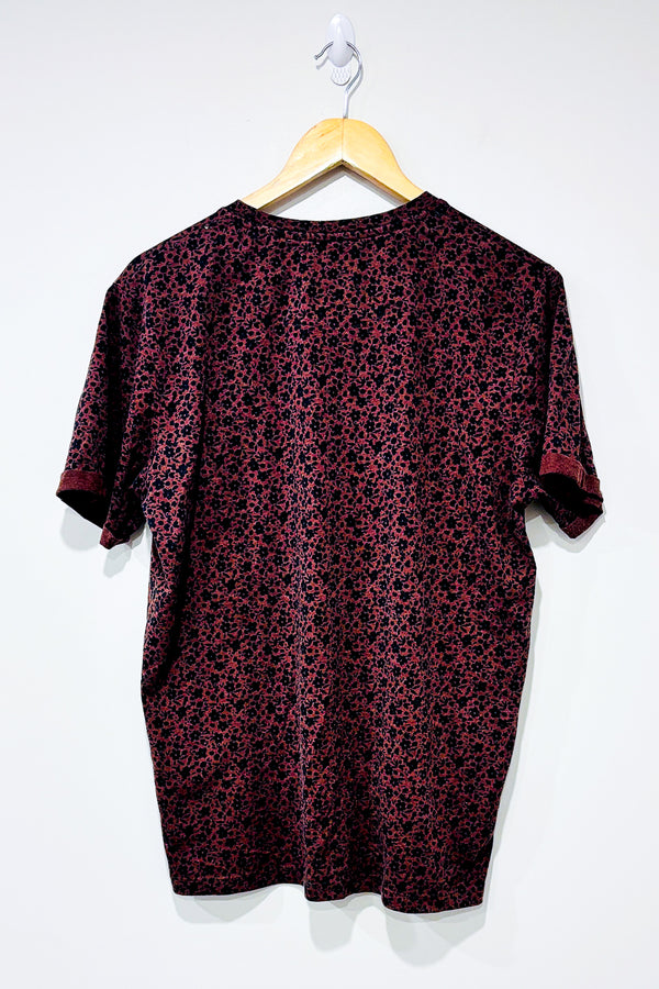 T-shirt bourgogne fleuri (l) - Homme - Produkt - La Penderie du Paradis ?