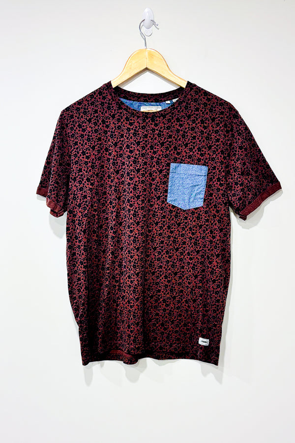 T-shirt bourgogne fleuri (l) - Homme - Produkt - La Penderie du Paradis ?