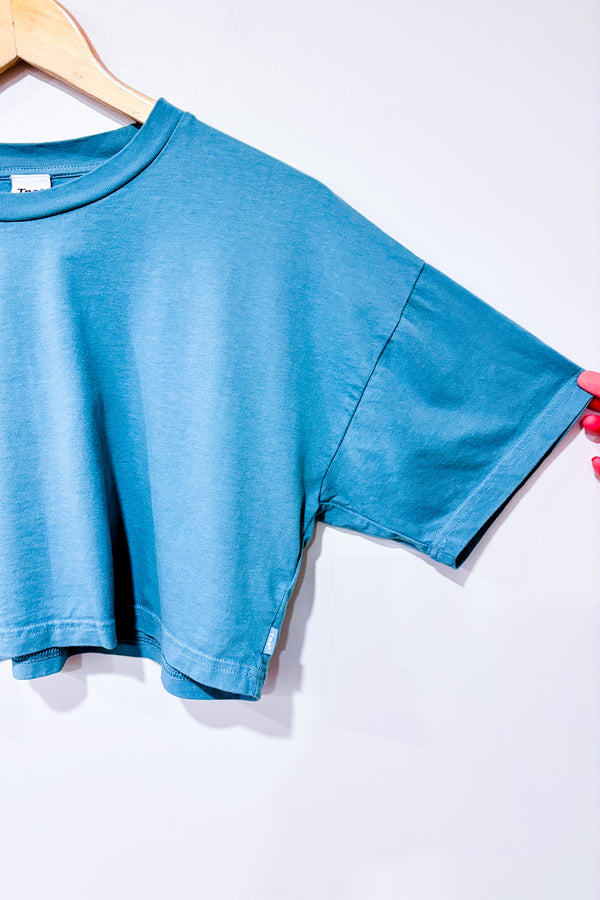 T-shirt coupé turquoise (s)-TNA-La Penderie du Paradis 🕊