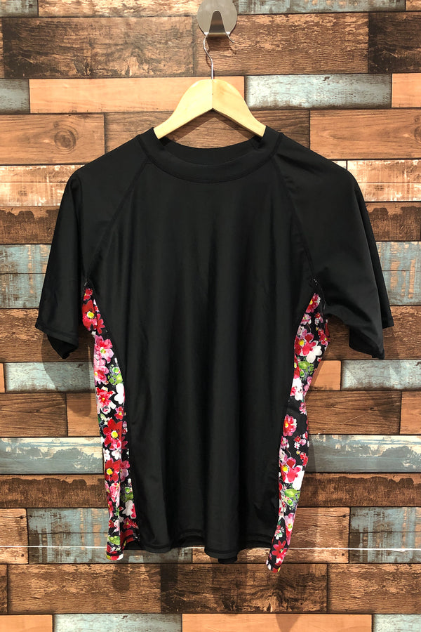 T-shirt de sport noir fleuri (xxl) seconde main Autres