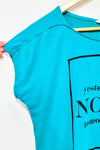 T-shirt vert ''Yesterday Now Tomorrow'' (m) -- La Penderie du Paradis ?
