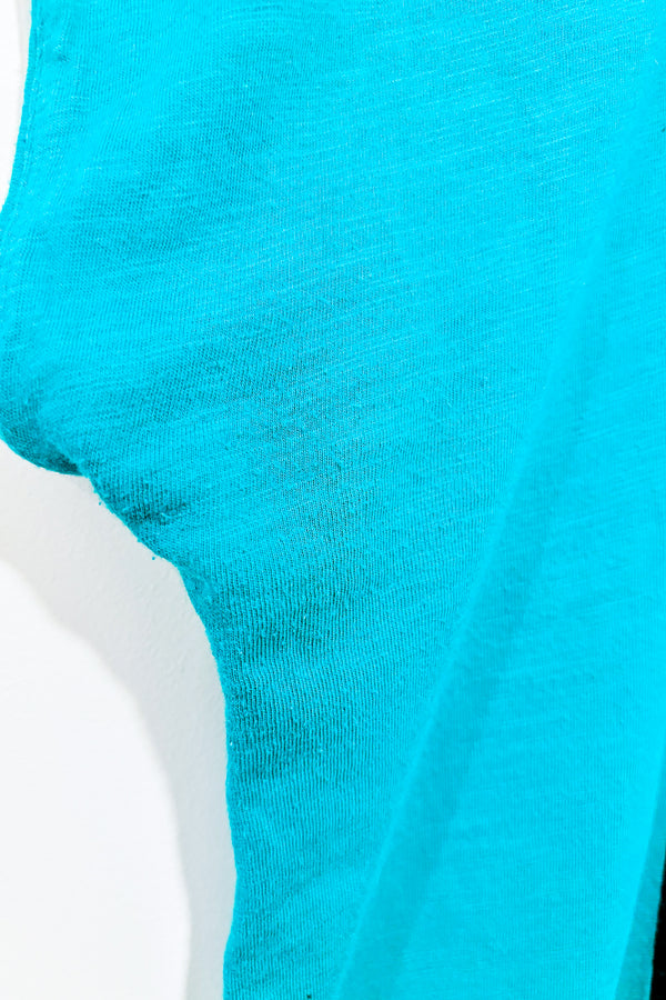 T-shirt vert ''Yesterday Now Tomorrow'' (m) -- La Penderie du Paradis ?