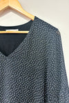 Tunique fluide noire motif losanges (m) seconde main Reitmans