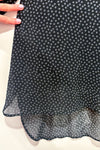 Tunique fluide noire motif losanges (m) seconde main Reitmans