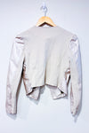 Veste ouverte champagne faux cuir (xs)-Colori-La Penderie du Paradis 🕊