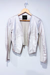Veste ouverte champagne faux cuir (xs)-Colori-La Penderie du Paradis 🕊