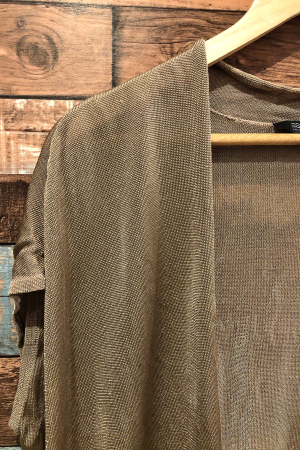 Veste ouverte scintillante or (l) seconde main Esprit