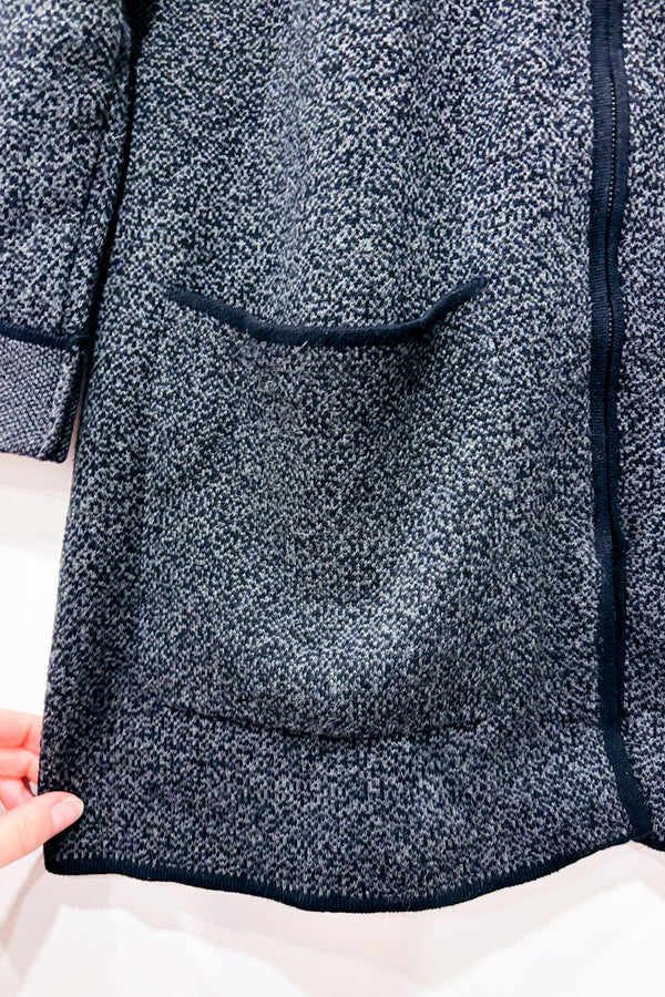 Veste longue grise en tricot (s)-Nicole Miller-La Penderie du Paradis 🕊