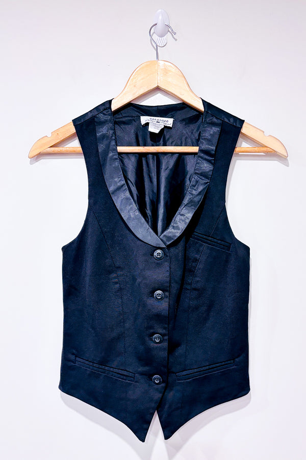 Débardeur noir à bouton (s)-Parasuco-La Penderie du Paradis 🕊