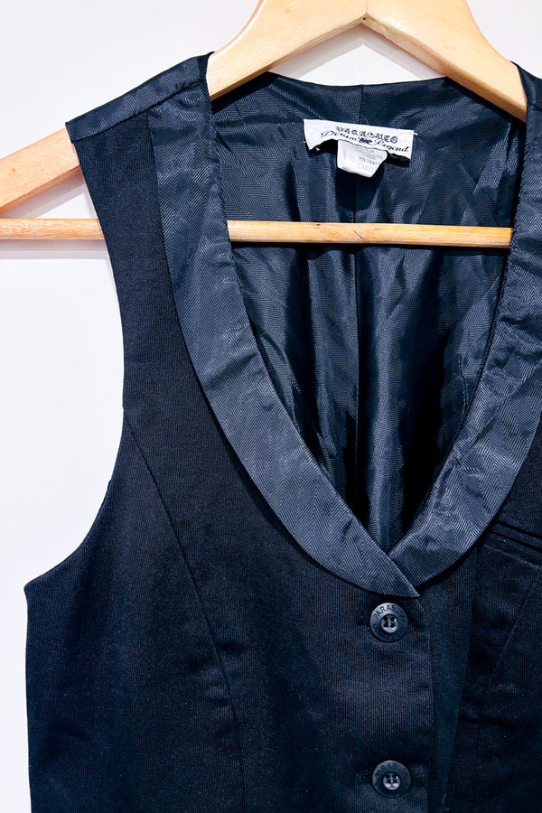 Débardeur noir à bouton (s)-Parasuco-La Penderie du Paradis 🕊