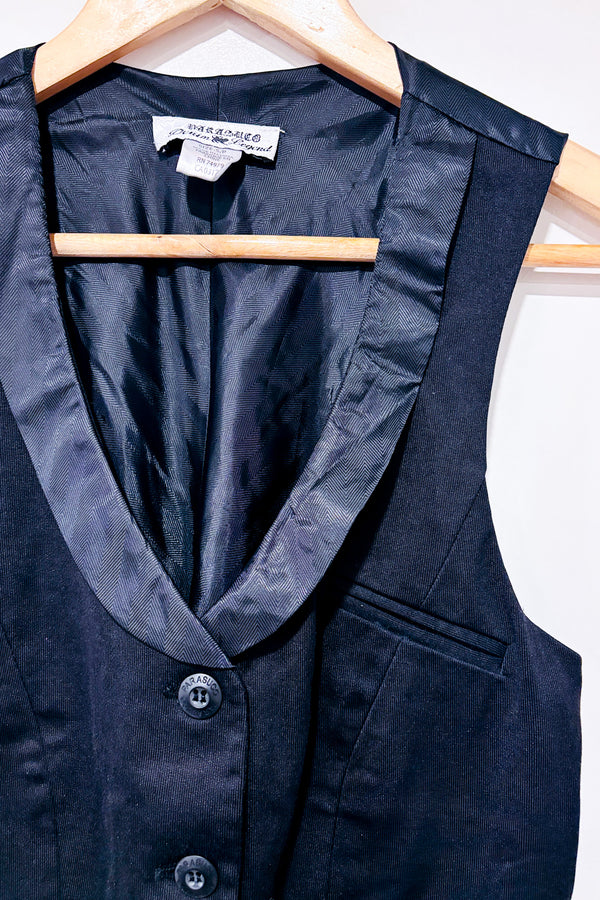 Débardeur noir à bouton (s)-Parasuco-La Penderie du Paradis 🕊