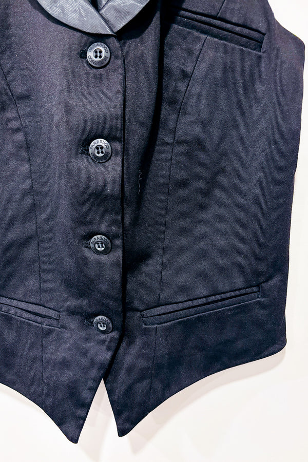 Débardeur noir à bouton (s)-Parasuco-La Penderie du Paradis 🕊