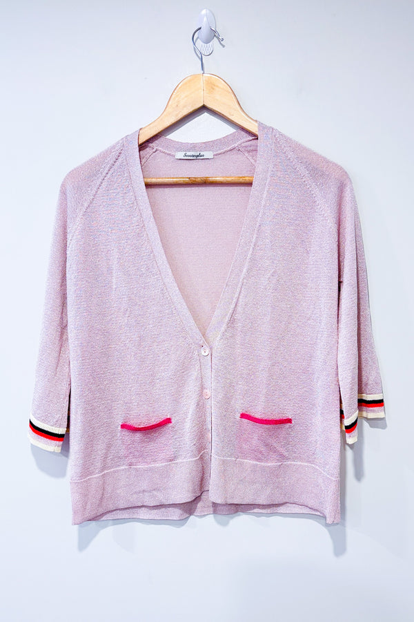 Cardigan rose scintillant (m)*-Scooterplus-La Penderie du Paradis 🕊