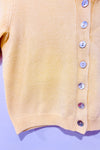 Cardigan court jaune à boutons (s)-Simons-La Penderie du Paradis 🕊