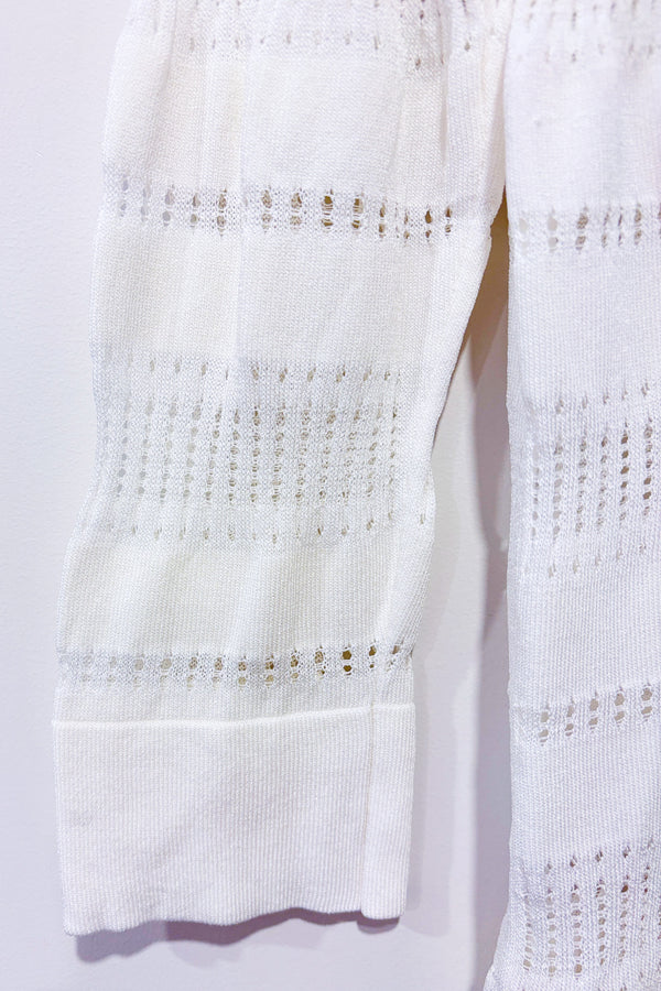 Cardigan blanc en maille (s)*-RW&CO.-La Penderie du Paradis 🕊