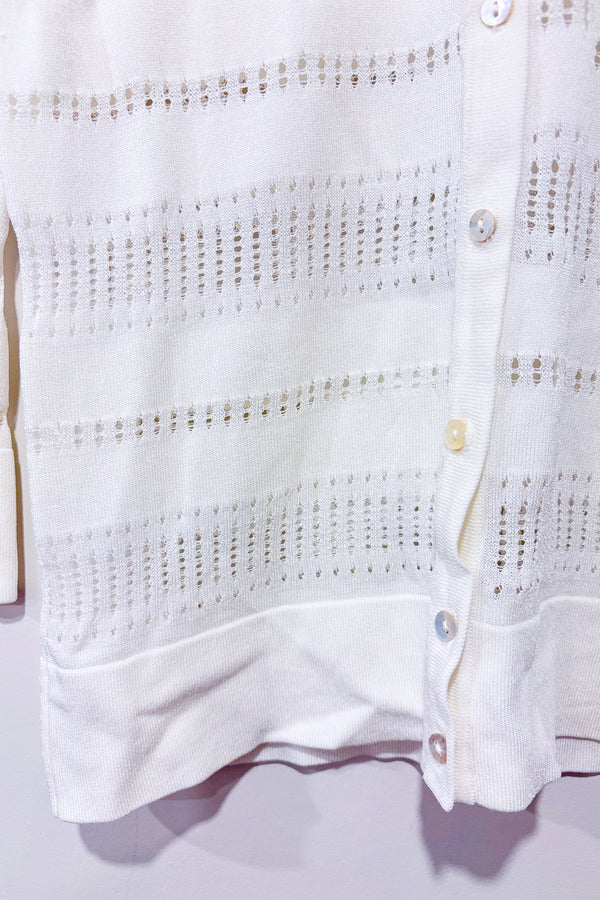 Cardigan blanc en maille (s)*-RW&CO.-La Penderie du Paradis 🕊