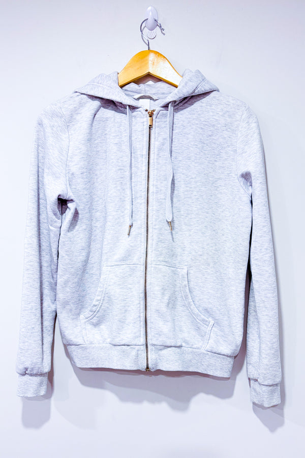 Veste grise en coton ouaté (s)-H&M-La Penderie du Paradis 🕊