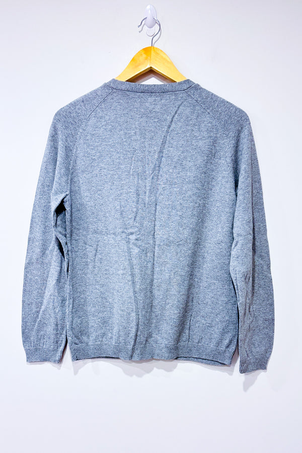 Cardigan gris avec petites perles (l)-Liz Claiborne-La Penderie du Paradis 🕊