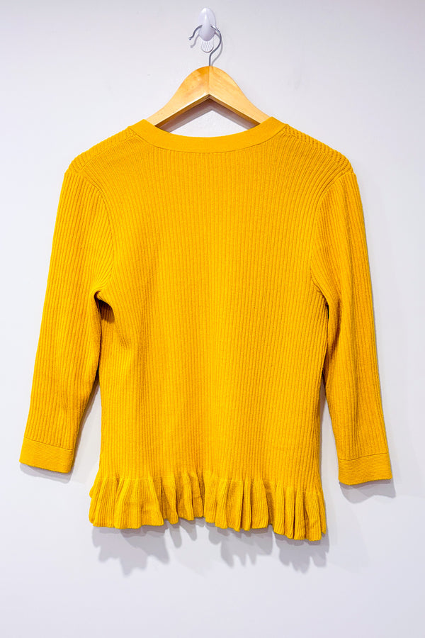 Cardigan ouvert jaune en tricot (s) seconde main - Autres- La Penderie du Paradis