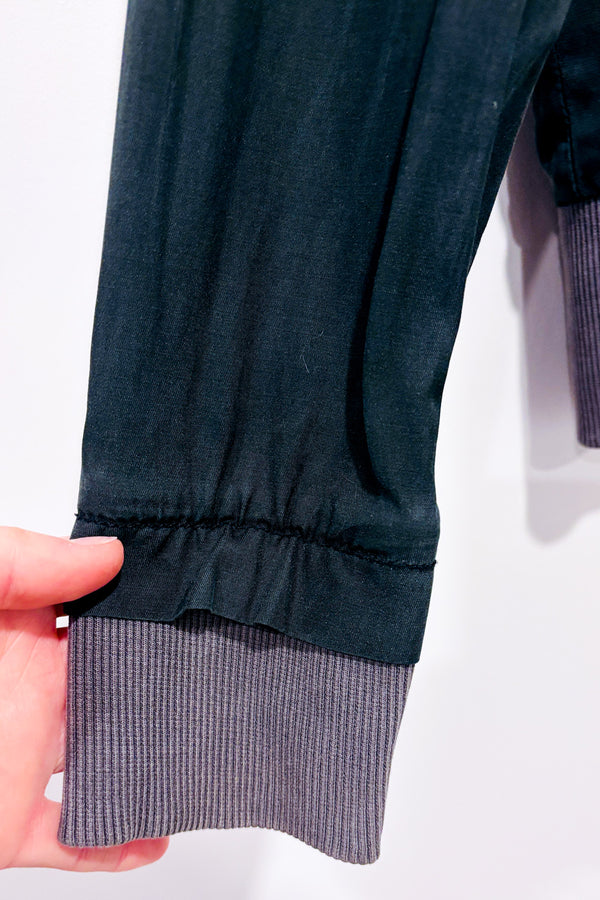Haut léger gris à zip en soie seconde main - G-Star- La Penderie du Paradis