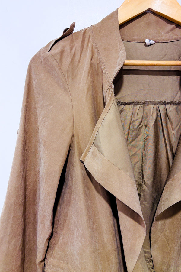 Veste cargo taupe style militaire seconde main - eswallow- La Penderie du Paradis