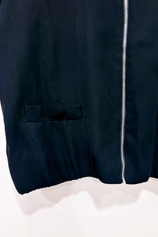 Veste style bomber noire à zip* seconde main - Zara- La Penderie du Paradis