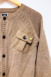 Cardigan en tricot taupe à boutons* seconde main - G-Star- La Penderie du Paradis